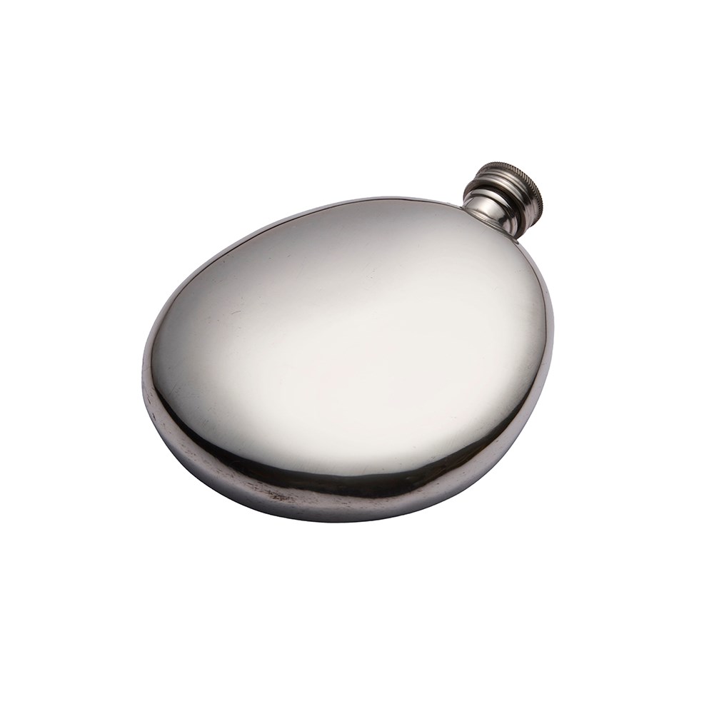 5oz Plain Pewter Sporran Flask – Perfect for Personalised Engraving