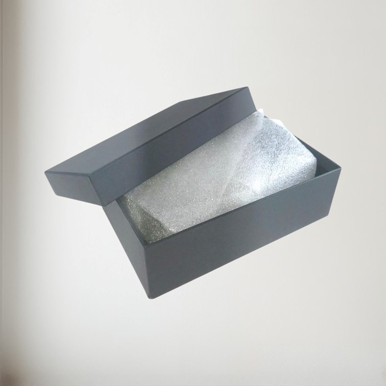 Birthstone Pewter Quaich November With Topaz Stones quaich wrapped in gift box