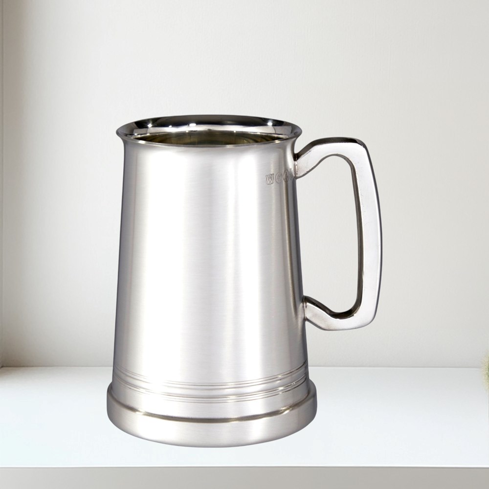 Hereford X Range Heavy Satin One Pint Pewter Tankard Hereford X Range Heavy Satin One Pint Pewter Tankard