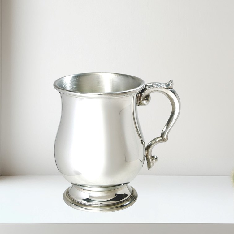Half Pint Standard Georgian Pewter Tankard Half Pint Standard Georgian Pewter Tankard