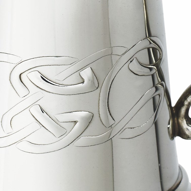 Embossed Celtic Band Pewter Baby Mug