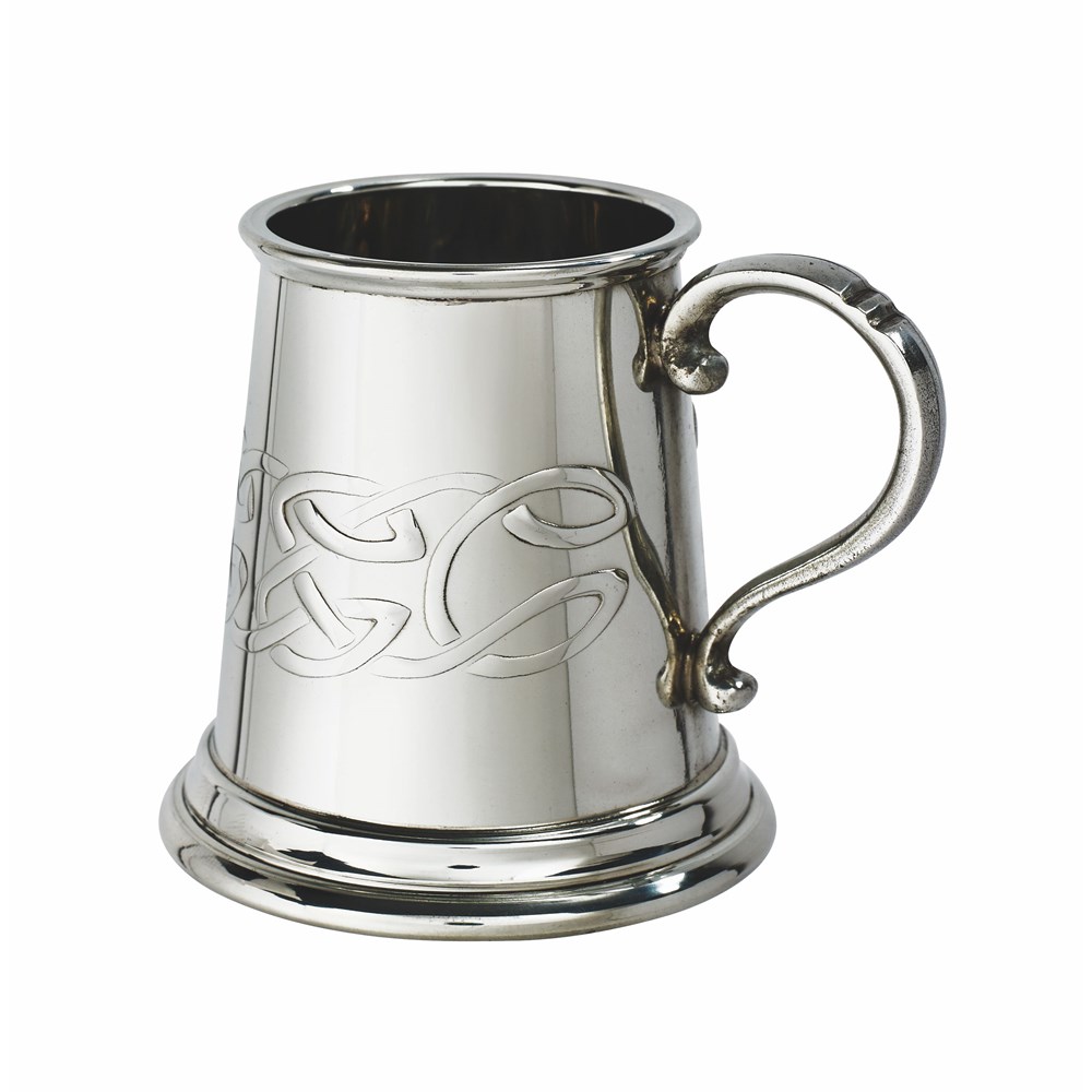 Embossed Celtic Band Pewter Baby Mug Embossed Celtic Band Pewter Baby Mug