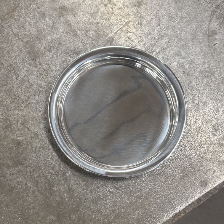 Small 170Mm Round Pewter Tray Small 170Mm Round Pewter Tray