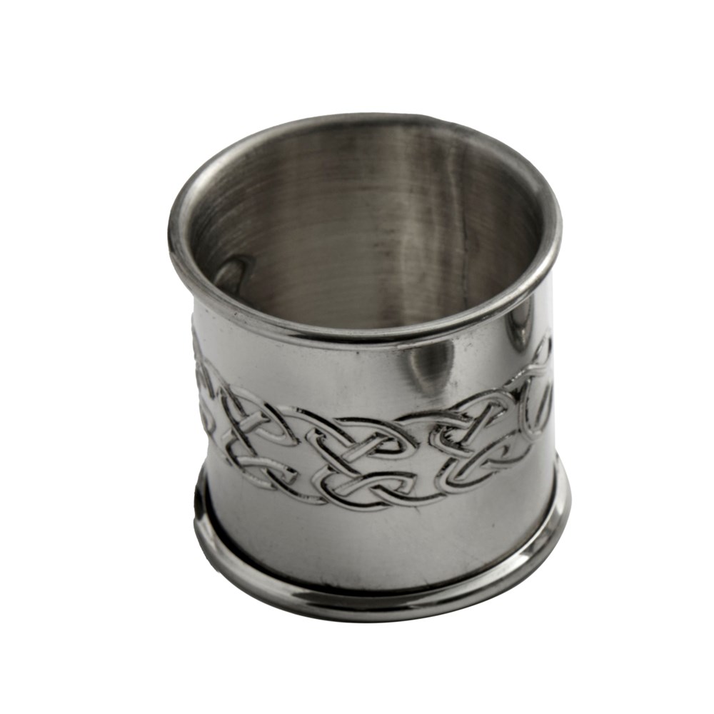 Embossed Celtic Pewter Napkin Ring Embossed Celtic Pewter Napkin Ring