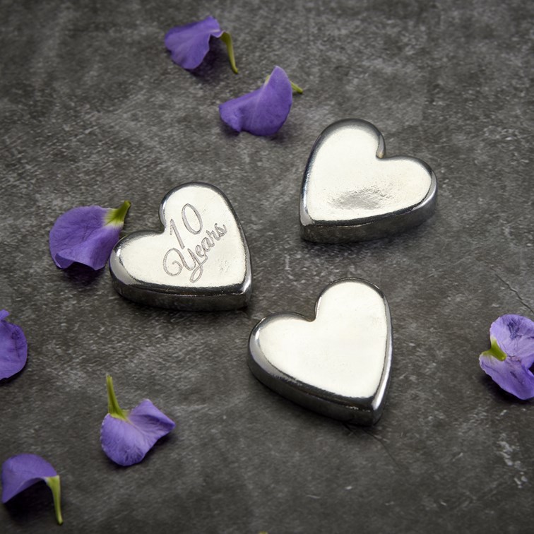 Small Cast Pewter Heart