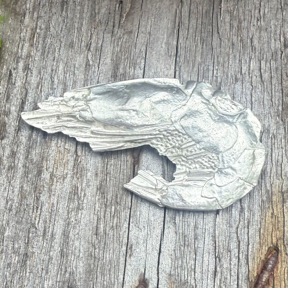 Cast Pewter Prawn Ornament