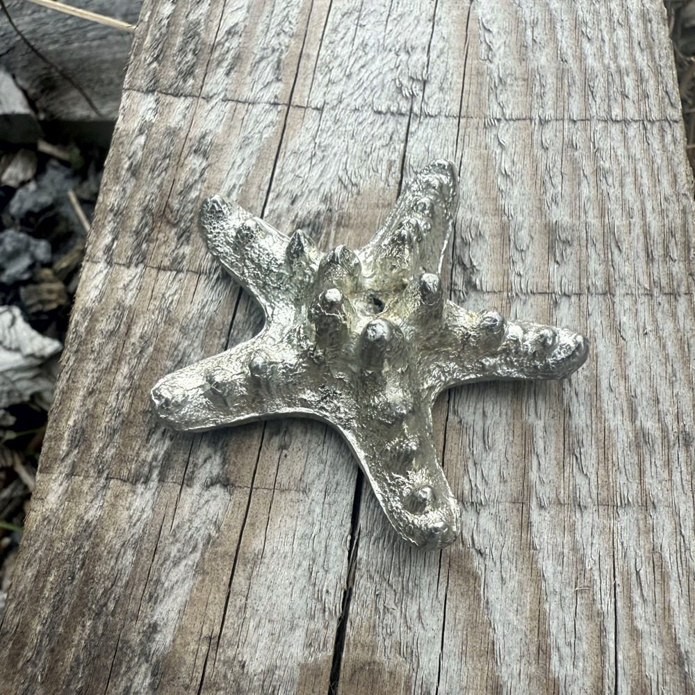 Cast Pewter Starfish Ornament Cast Pewter Starfish Ornament