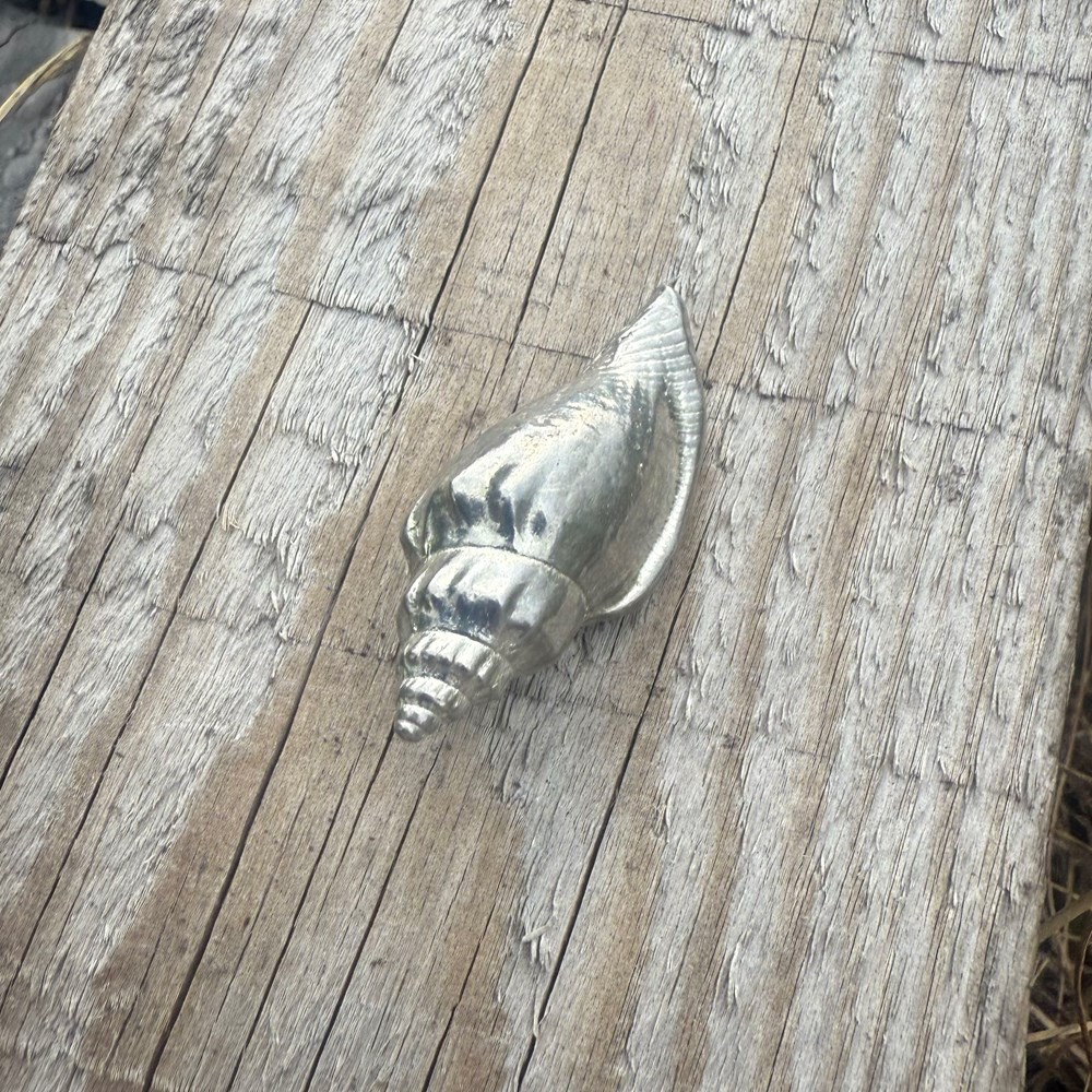 Cast Medium Sea Snail Ornament