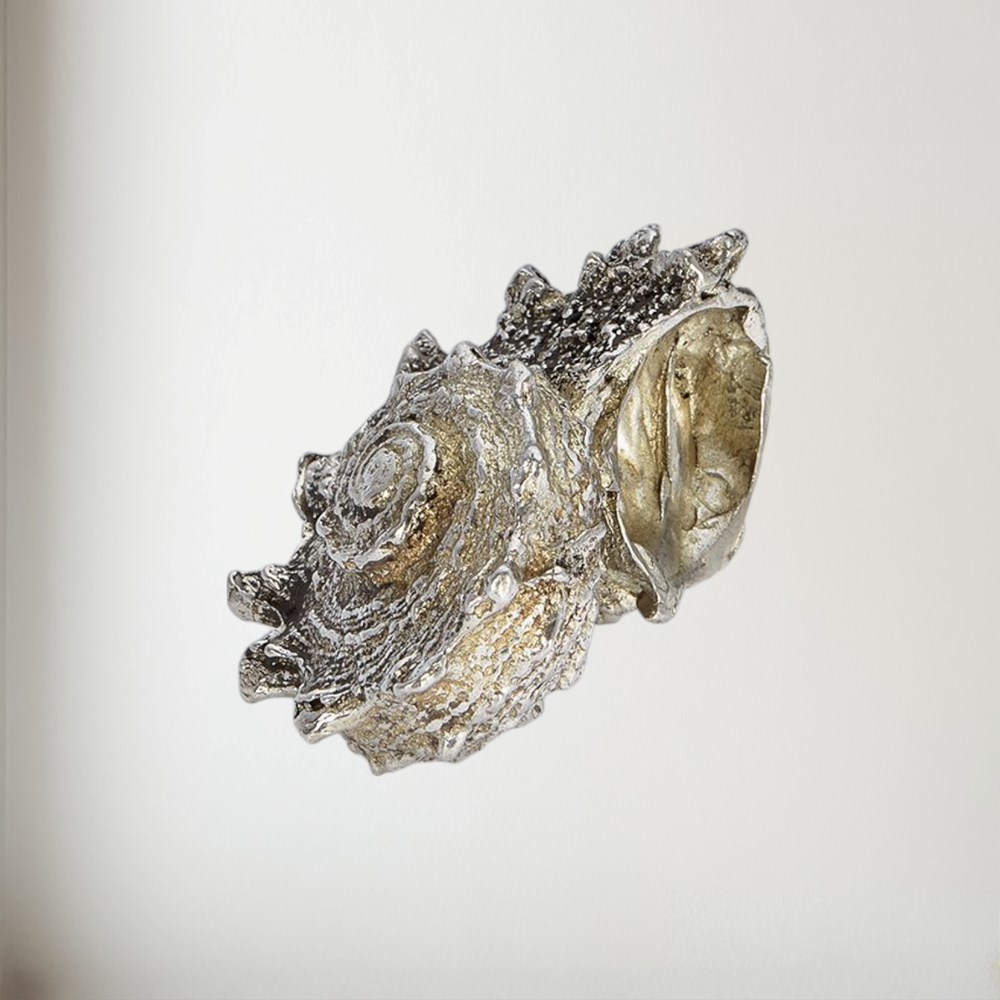 Cast Pewter Spikey Shell Ornament