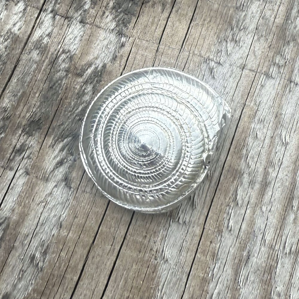 Cast Pewter Large Flat Spiral Ornament Cast Pewter Large Flat Spiral Ornament