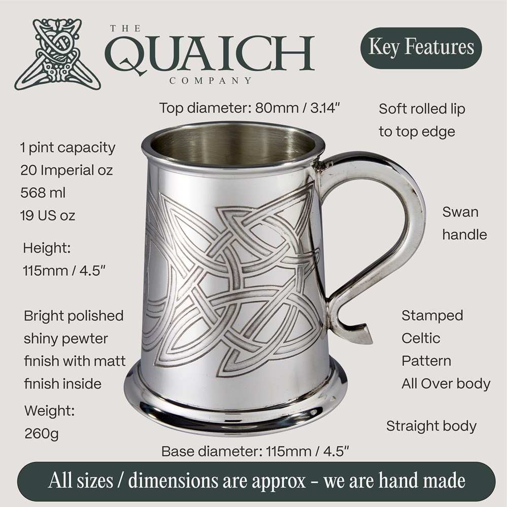 Skye Celtic Pewter Tankard Skye Celtic Pewter Tankard