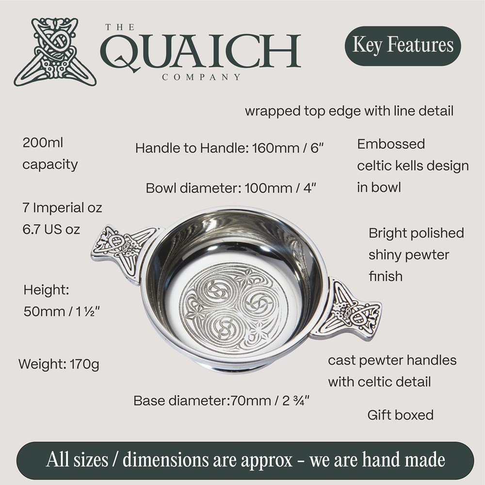 Kells Medium Pewter Quaich Kells Medium Pewter Quaich