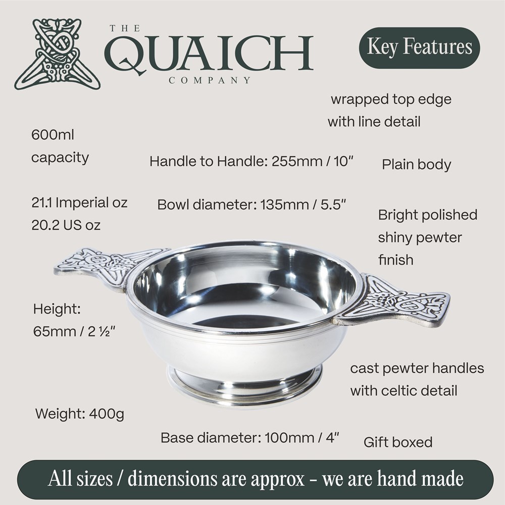 Pewter Large Plus "X" Quaich Pewter Large Plus "X" Quaich