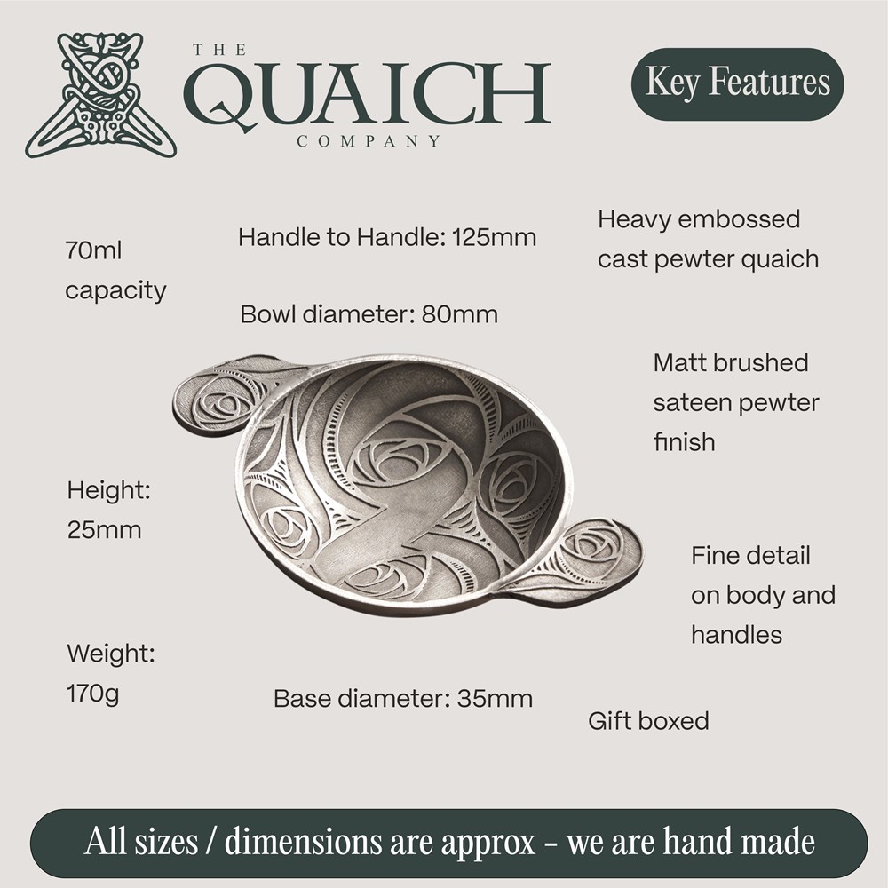 Mackintosh Cast 3" Pewter Quaich Mackintosh Cast 3" Pewter Quaich