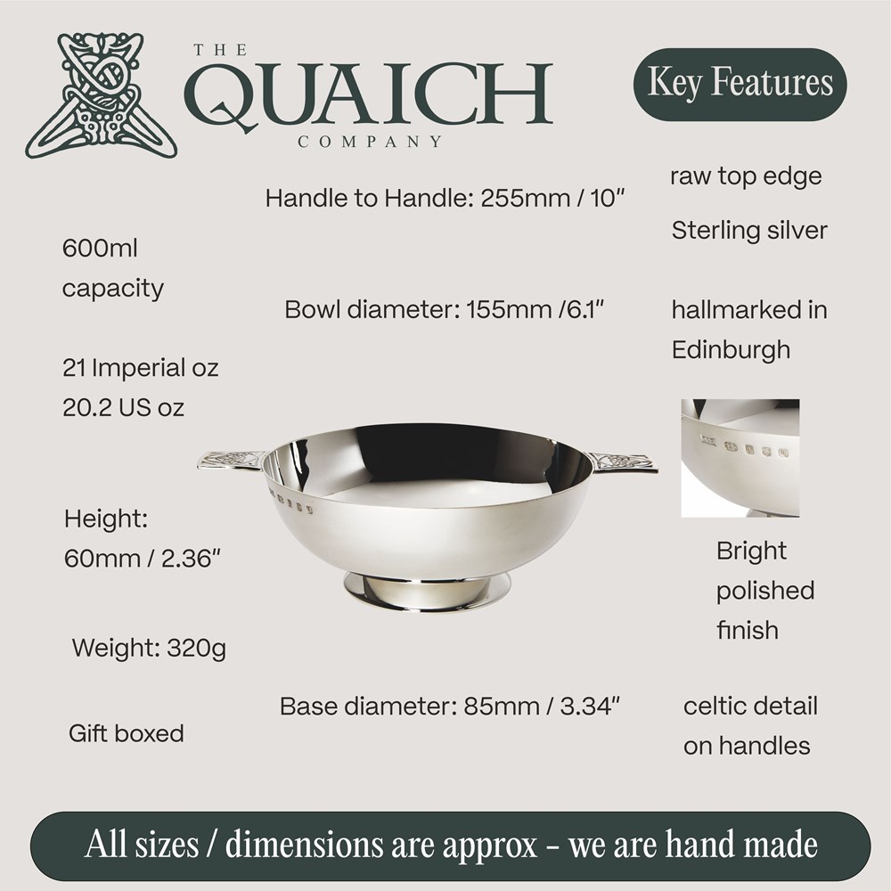 Sterling Silver 6" Quaich