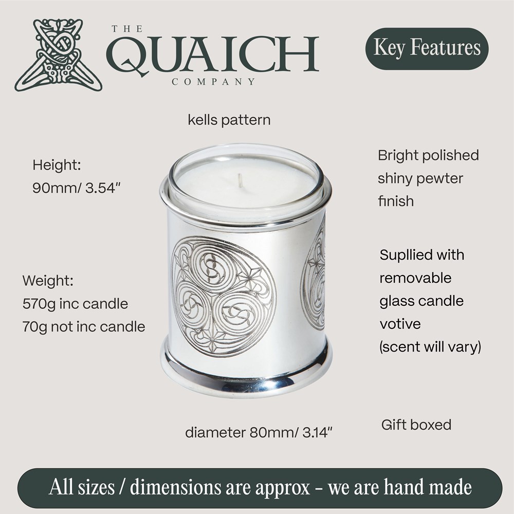 Kells Pewter Candle Votive Kells Pewter Candle Votive
