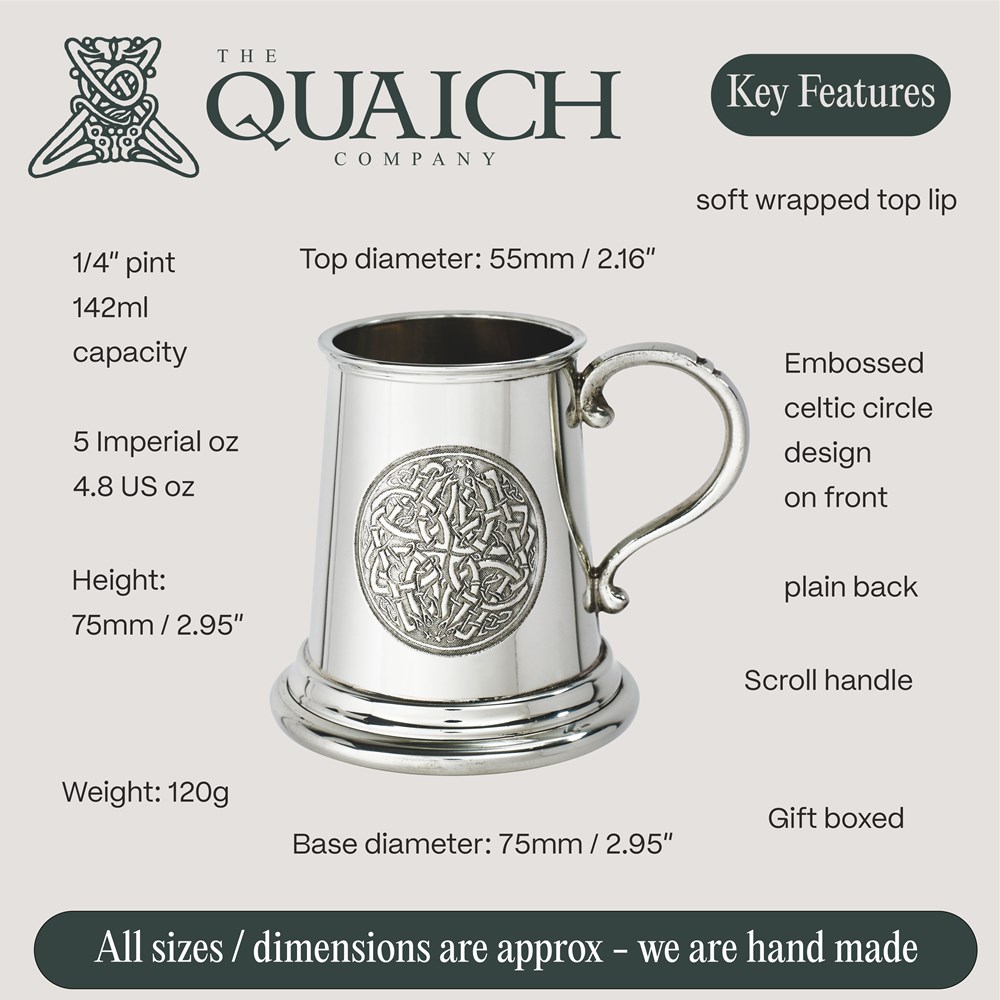 Celtic Circle Pewter Baby Mug