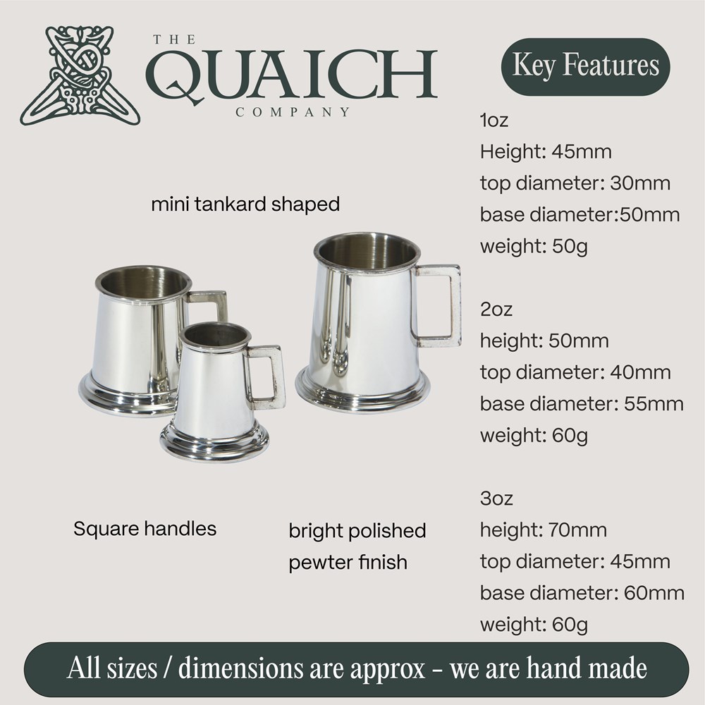 Set Of Three Pewter Tankard Measures Set Of Three Pewter Tankard Measures