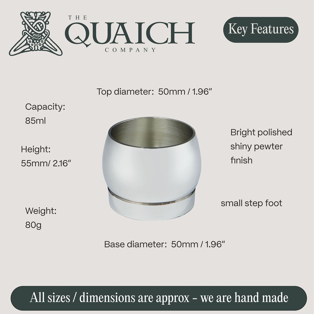 Plain Pewter Whisky Tot Plain Pewter Whisky Tot