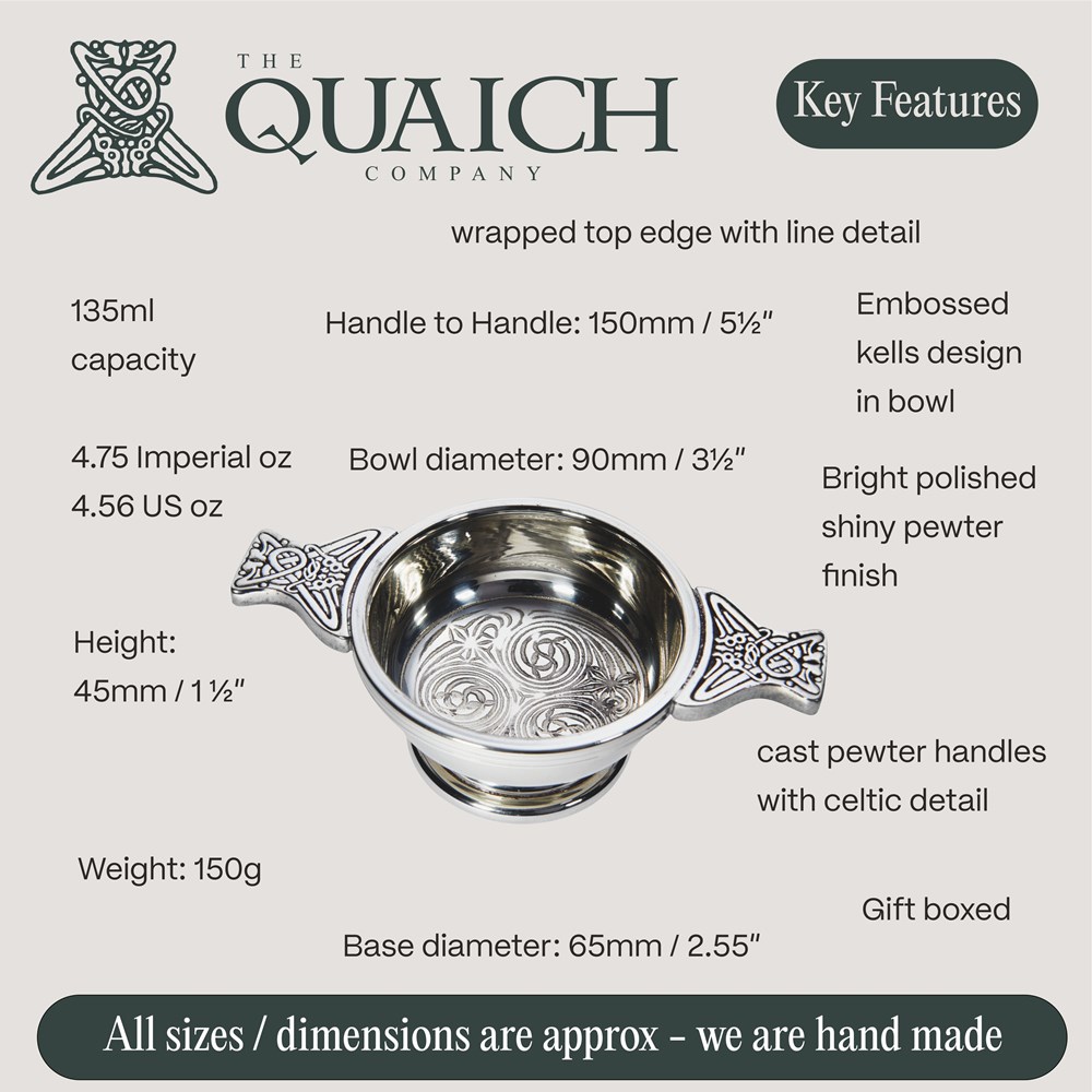 Kells Pewter Small Quaich