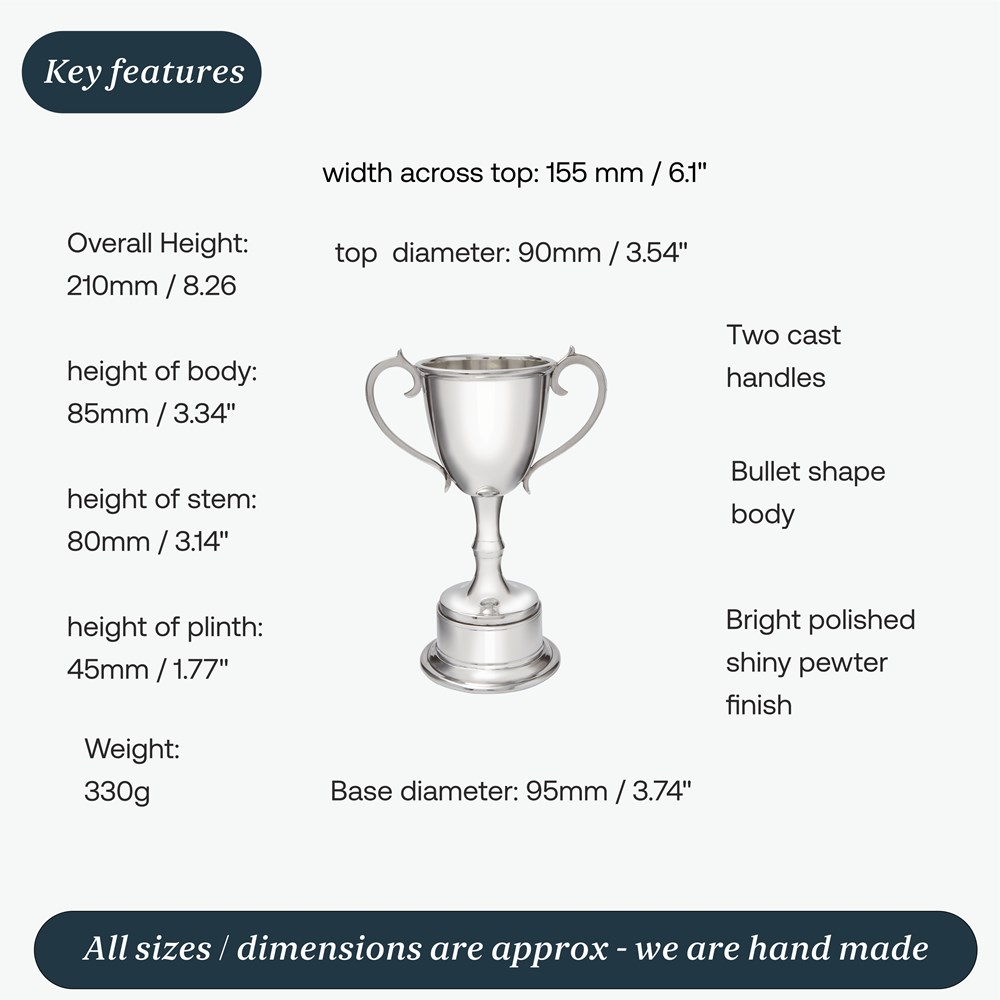 Small Pewter Bullet Trophy Small Pewter Bullet Trophy