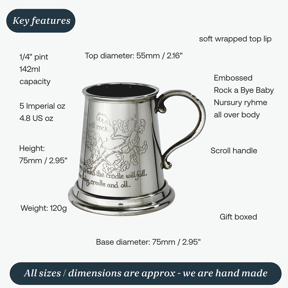 Rock A Bye Baby Quarter Pint Baby Mug Rock A Bye Baby Quarter Pint Baby Mug