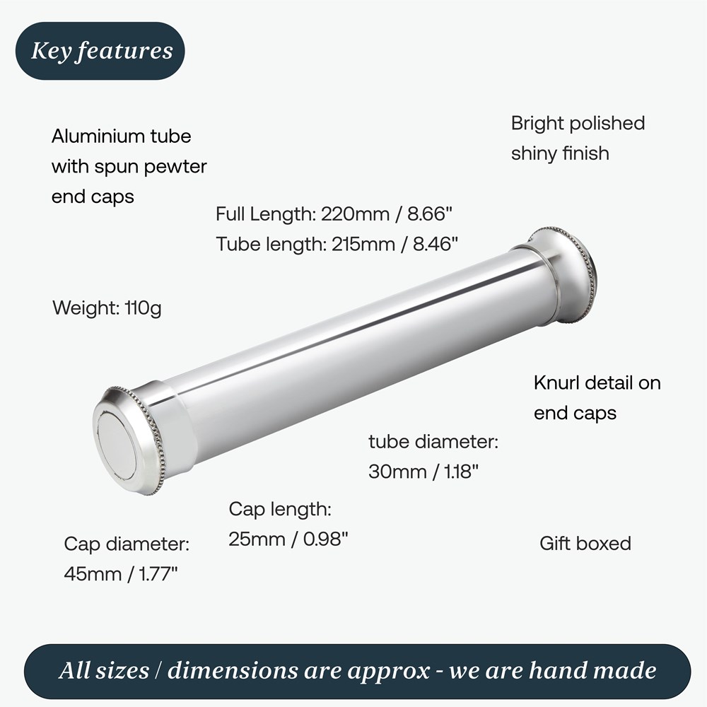 Aluminium And Pewter Certificate Tube Holder Aluminium And Pewter Certificate Tube Holder