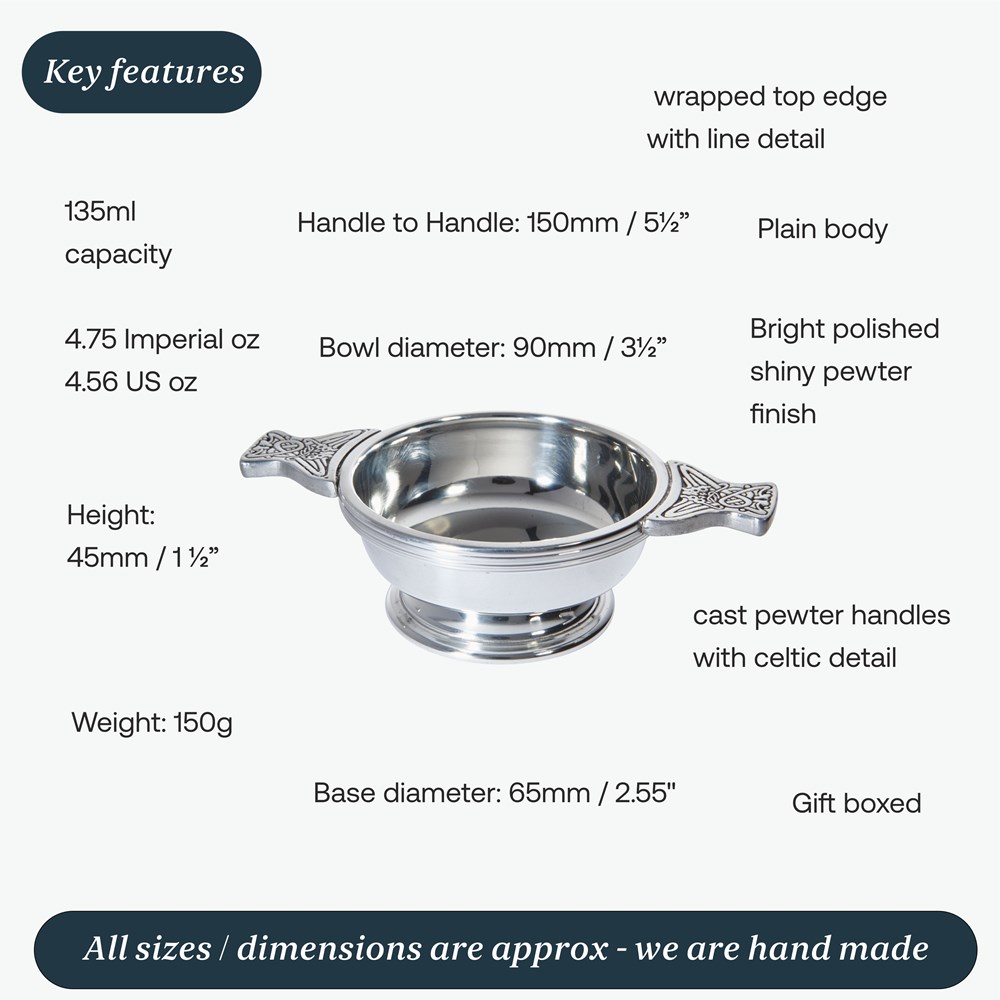 Standard Pewter Quaich Standard Pewter Quaich