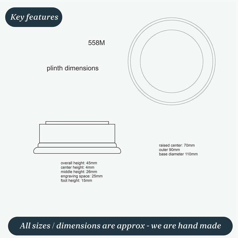 Medium Pewter Claret Jug Plinth Medium Pewter Claret Jug Plinth