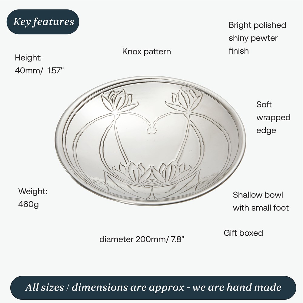 Knox Pewter Shallow Bowl Knox Pewter Shallow Bowl