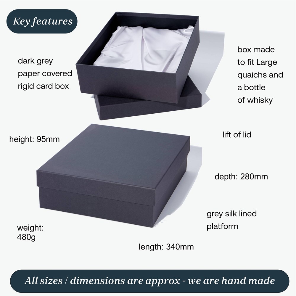 Box To Take Large Quaich And Bottle Of Whisky Box Only