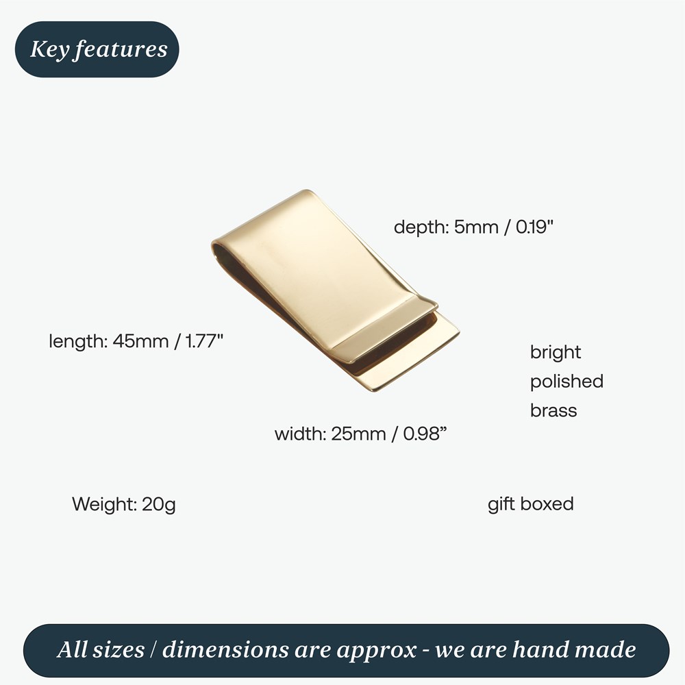 Brass Money Clip Brass Money Clip