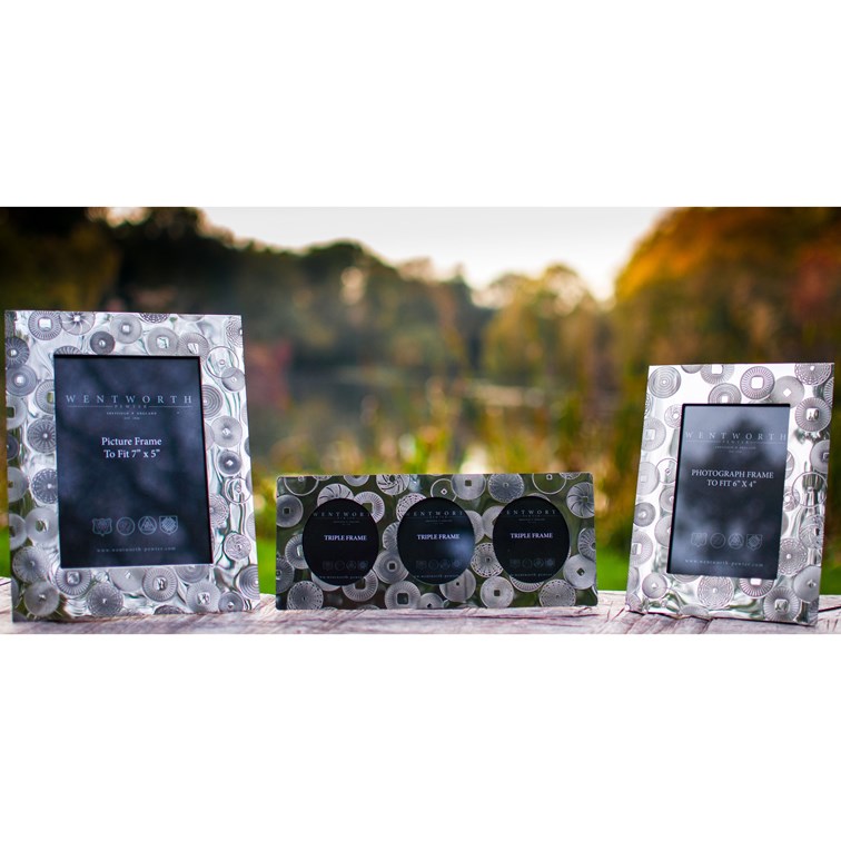 Millstones Pewter 6"X4" Picture Frame Millstones Pewter 6"X4" Picture Frame