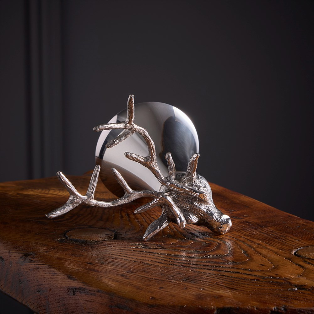Stag Head 3oz Pewter Jigger Cup