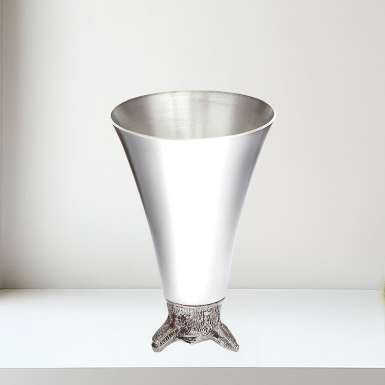 5oz Fox Head Pewter Jigger Cup 5oz Fox Head Pewter Jigger Cup