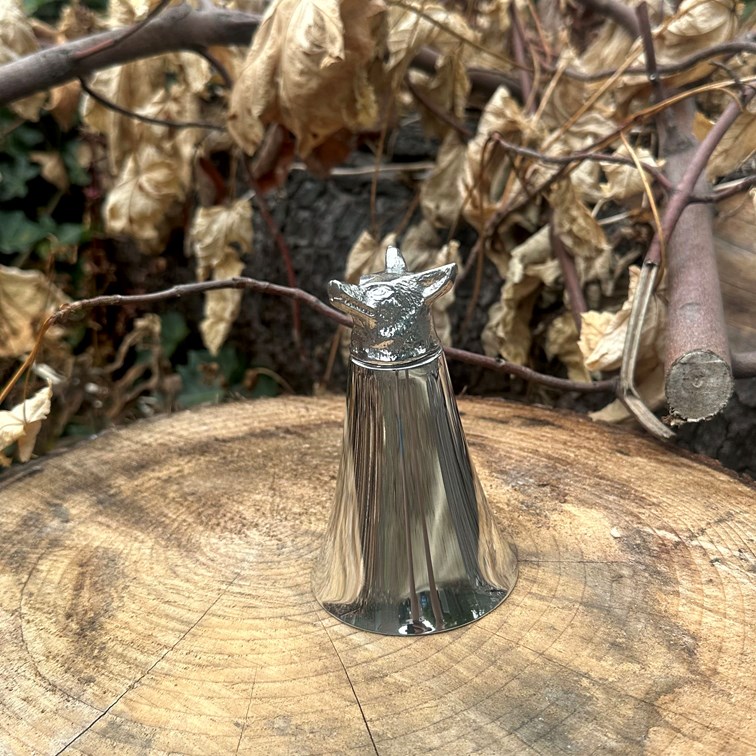 5oz Fox Head Pewter Jigger Cup 5oz Fox Head Pewter Jigger Cup