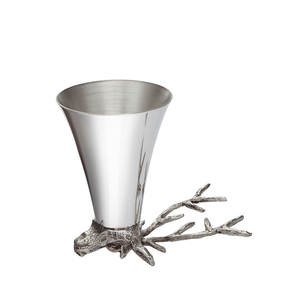 Stag Head 5oz Pewter Jigger Cup Stag Head 5oz Pewter Jigger Cup