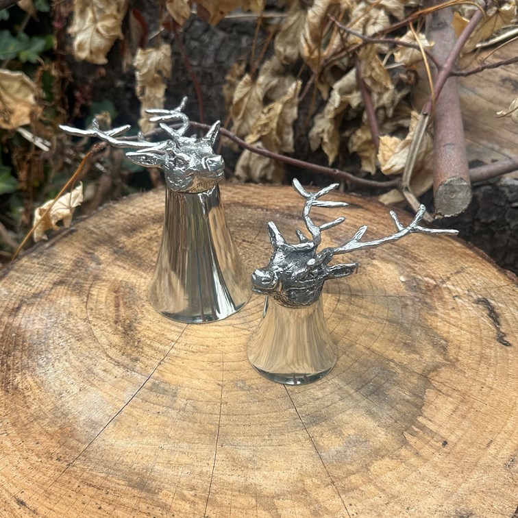 5oz Stag Head Pewter Jigger Cup 5oz Stag Head Pewter Jigger Cup