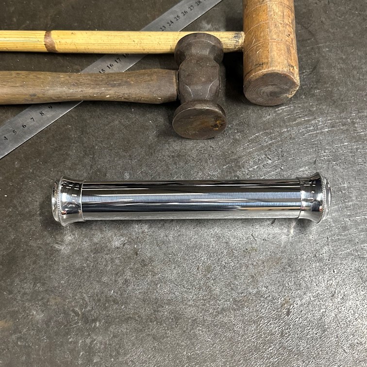 Aluminium And Pewter Certificate Tube Holder Aluminium And Pewter Certificate Tube Holder