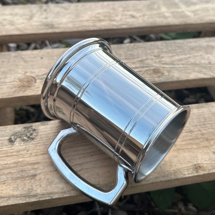 Half Pint Standard Double Lined Pewter Tankard Half Pint Standard Double Lined Pewter Tankard