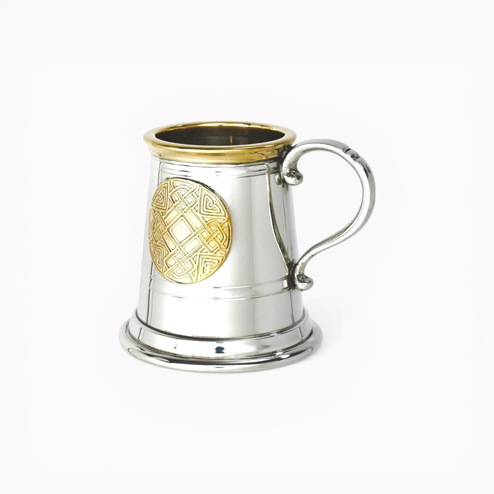 Celtic Gold Pewter And Brass Baby Mug