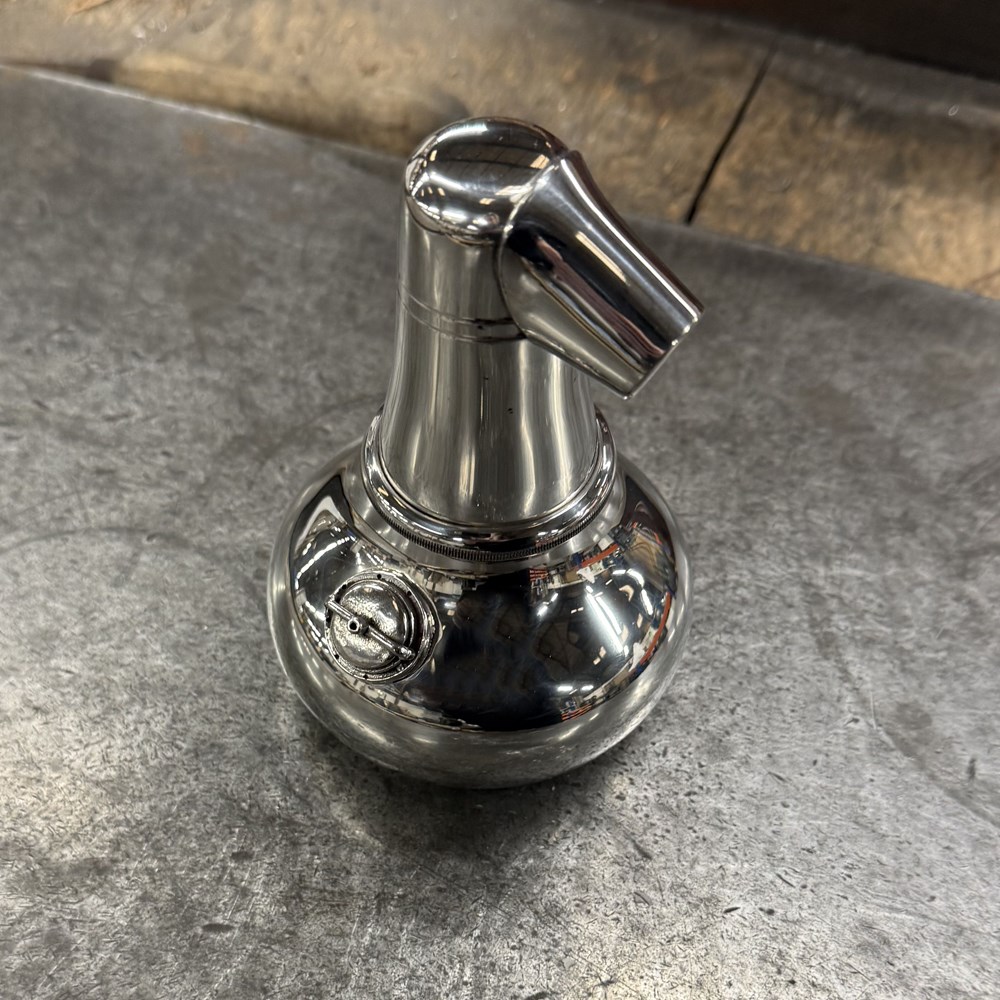 Large Pewter Pot Still Flask Large Pewter Pot Still Flask