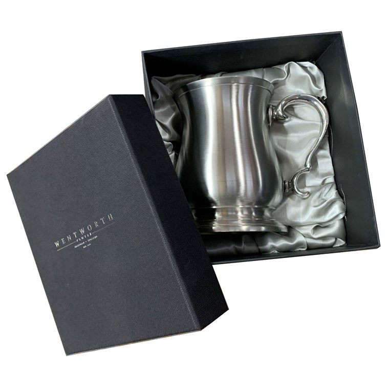 One Pint Pewter Cast Abbey Bell Tankard T1 Abbey Bell Cast 1 pint heavy Pewter Tankard in presentation box