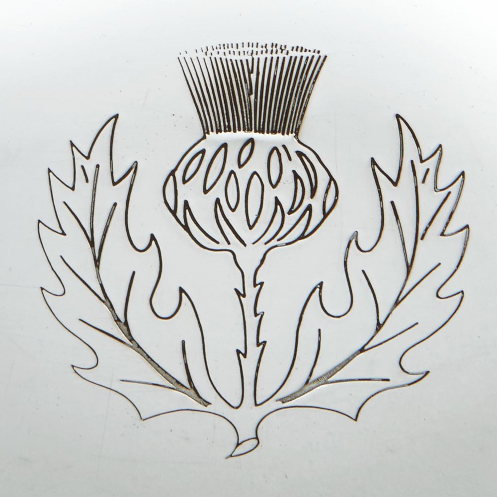 Small Thistle Pewter Quaich Small Thistle Pewter Quaich