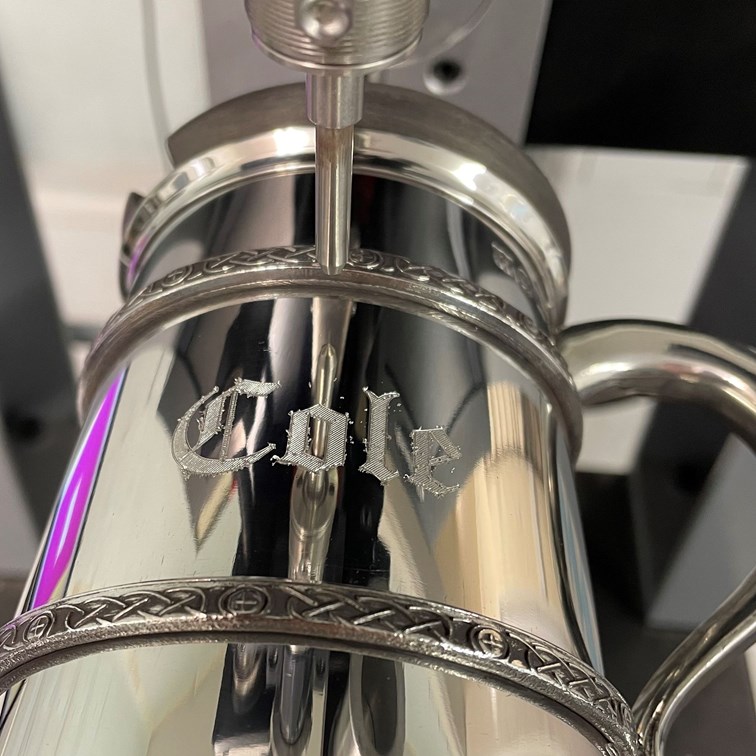 Double Celtic Bands Pewter Tankard