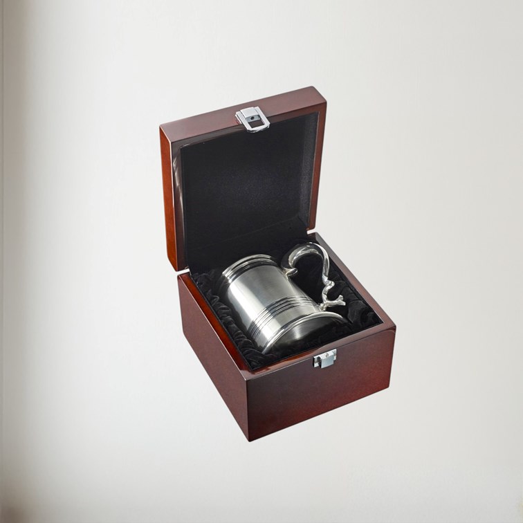 Wooden Tankard Presentation Box Wooden Tankard Presentation Box with tankard