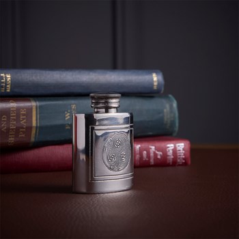 Tiny Kells Pewter Purse Flask