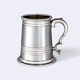 X Range One Pint Worcester Part Satin Pewter Tankard