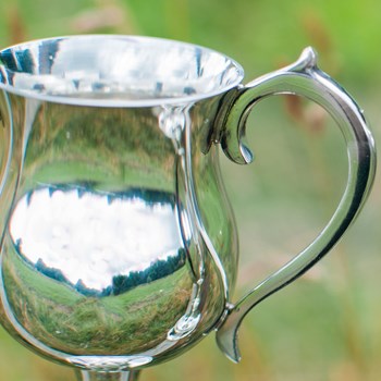 Small Georgian Pewter Trophy