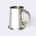 Fish Handle One Pint Pewter Tankard